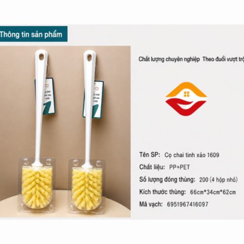 J-1609 - Cây cọ rửa ly cốc, bình giữ nhiệt cán dài