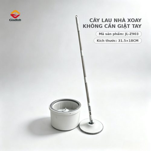 JL-Z903 - Bộ cây lau nhà xoay và xô tròn tách nước tự động