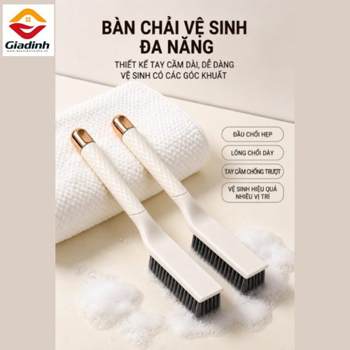 MX-1034 - Bàn chải cọ giày cổ cao cán dài có lỗ treo tường