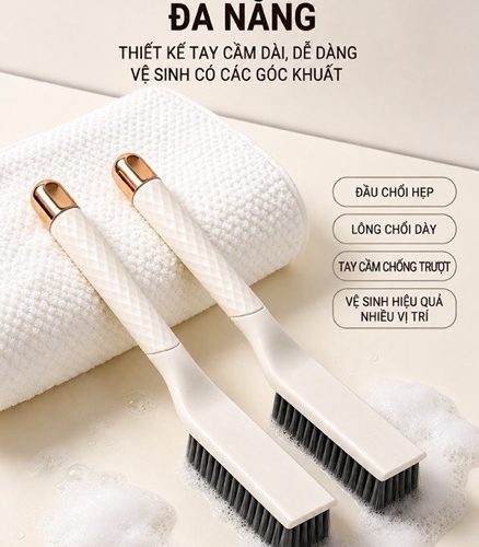MX-1034 - Bàn chải cọ giày cổ cao cán dài có lỗ treo tường