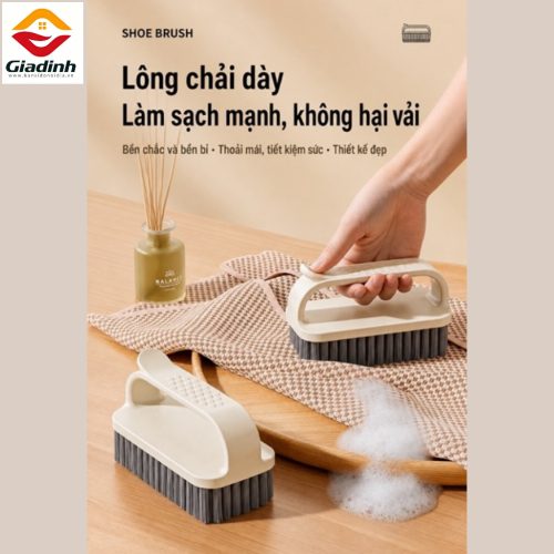 MX-1039 - Bàn chải giặt đồ và chà giày lông mềm không rụng sợi