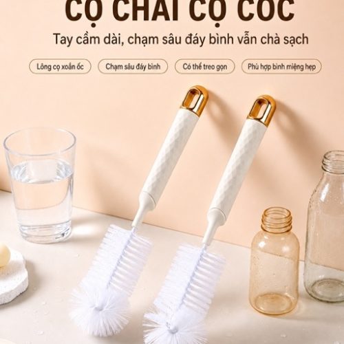 MX-1040 - Bộ cọ rửa bình sữa và ly cốc cán dài