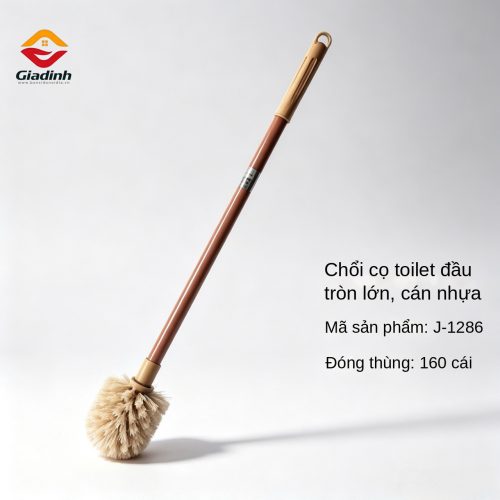 J-1286 - Cọ bồn cầu đầu tròn lớn treo tường cán dài