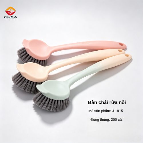 J-1815 - Cây cọ rửa nồi chảo cán dài đa năng