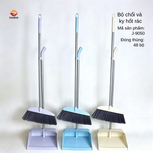 J-9050 - Bộ chổi quét nhà và ky hốt rác cán dài mẫu 2026