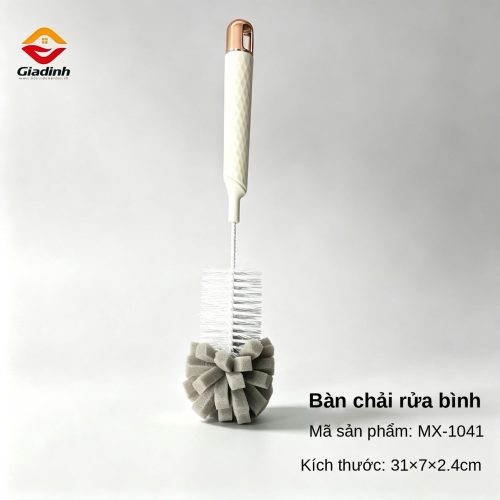 MX-1041 - Cọ rửa ly cốc 2 trong 1 kết hợp mút xốp