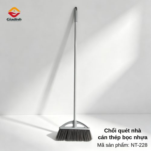 NT-228 - Chổi quét nhà lông mềm cán dài cao cấp