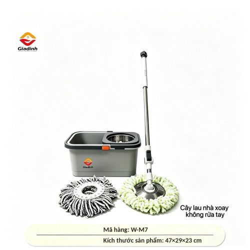 W-M7 - Bộ cây lau nhà xoay 360 độ tách nước bẩn
